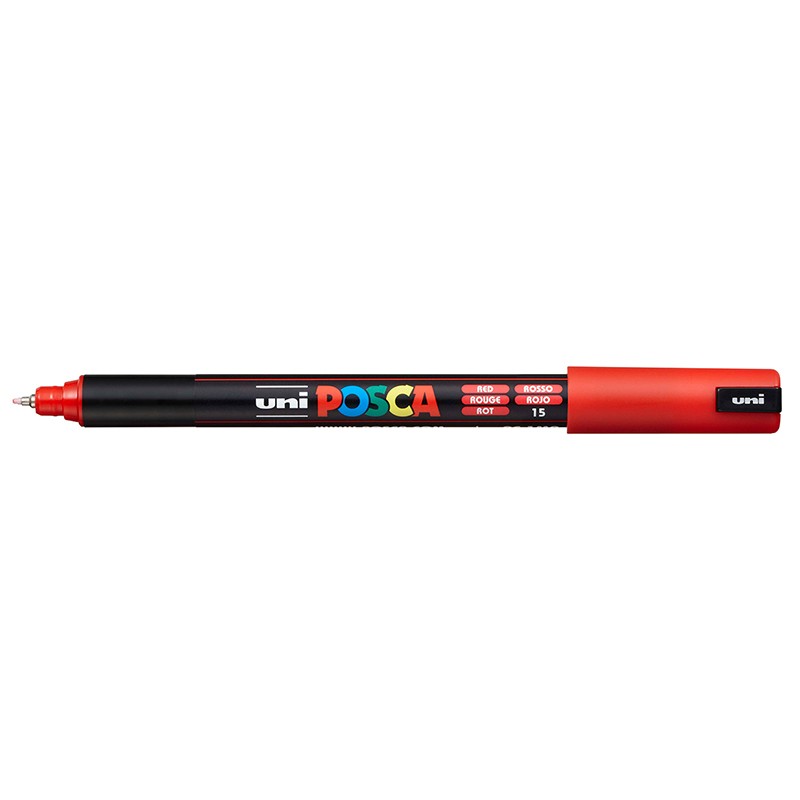 ΜΑΡΚΑΔΟΡΟΙ UNI POSCA  PC-1MR EXTRA FINE RED