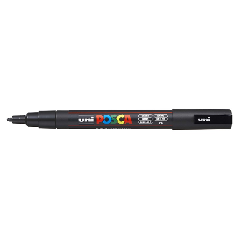 ΜΑΡΚΑΔΟΡΟΙ UNI POSCA  PC-3M FINE BLACK