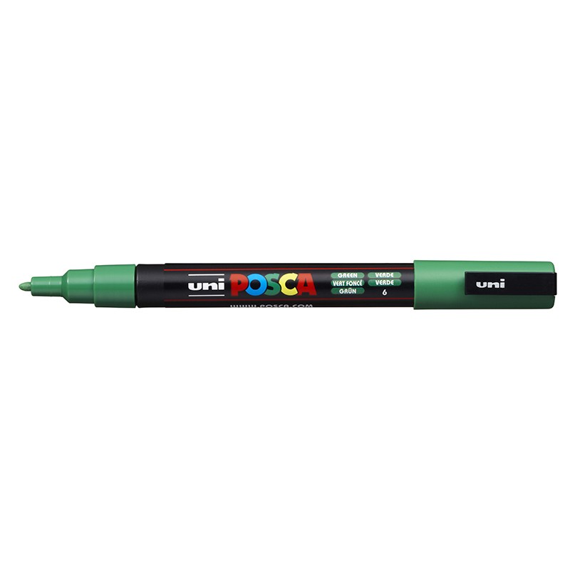 ΜΑΡΚΑΔΟΡΟΙ UNI POSCA  PC-3M FINE GREEN