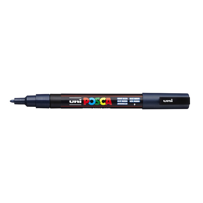 ΜΑΡΚΑΔΟΡΟΙ UNI POSCA  PC-3M FINE NAVY BLUE