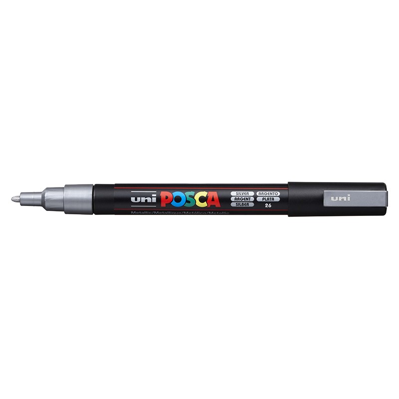 ΜΑΡΚΑΔΟΡΟΙ UNI POSCA  PC-3M FINE SILVER