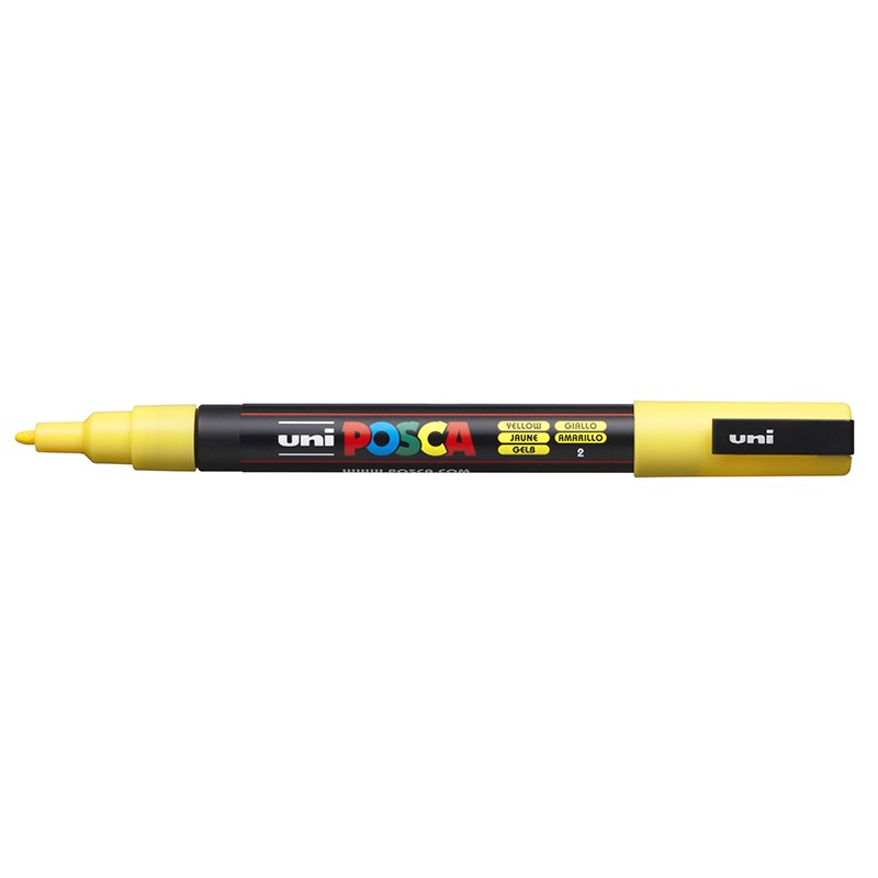 ΜΑΡΚΑΔΟΡΟΙ UNI POSCA  PC-3M FINE YELLOW