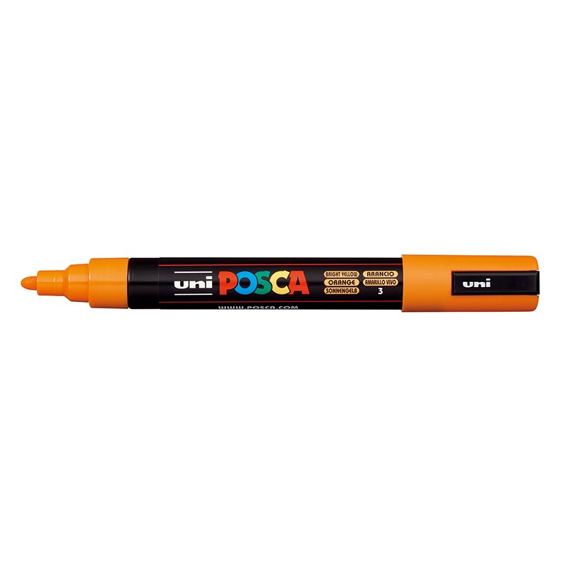 ΜΑΡΚΑΔΟΡΟΙ UNI POSCA  PC-5M MEDIUM BRIGHT YELLOW