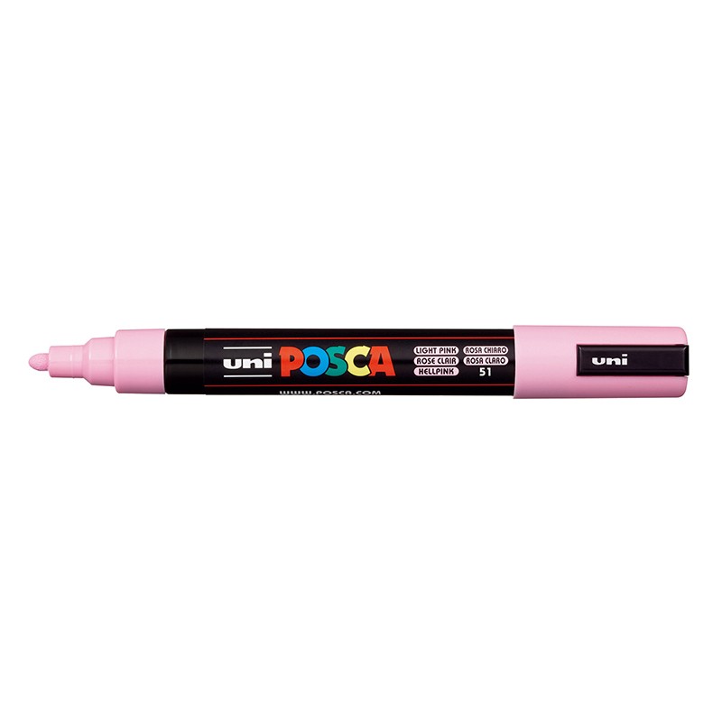 ΜΑΡΚΑΔΟΡΟΙ UNI POSCA  PC-5M MEDIUM LIGHT PINK