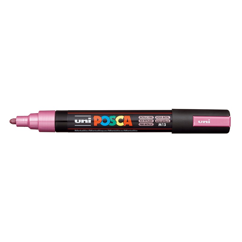ΜΑΡΚΑΔΟΡΟΙ UNI POSCA  PC-5M MEDIUM METALLIC PINK