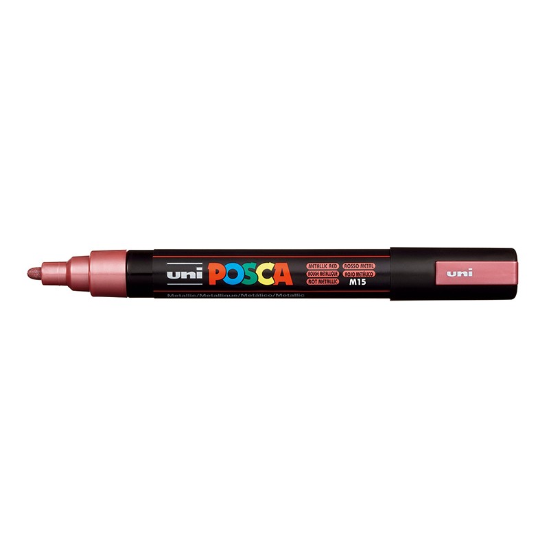 ΜΑΡΚΑΔΟΡΟΙ UNI POSCA  PC-5M MEDIUM METALLIC RED