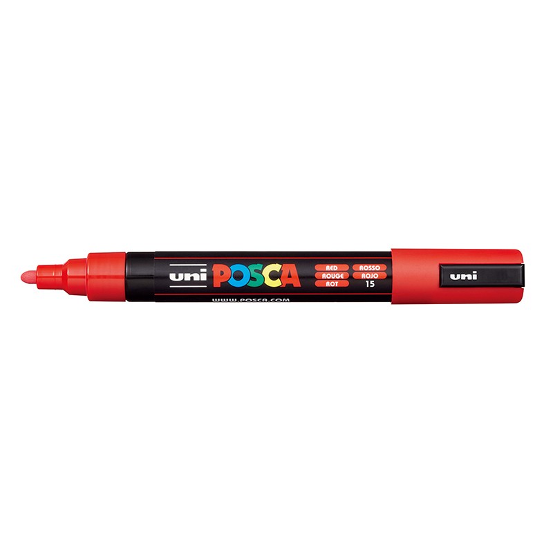 ΜΑΡΚΑΔΟΡΟΙ UNI POSCA  PC-5M MEDIUM RED