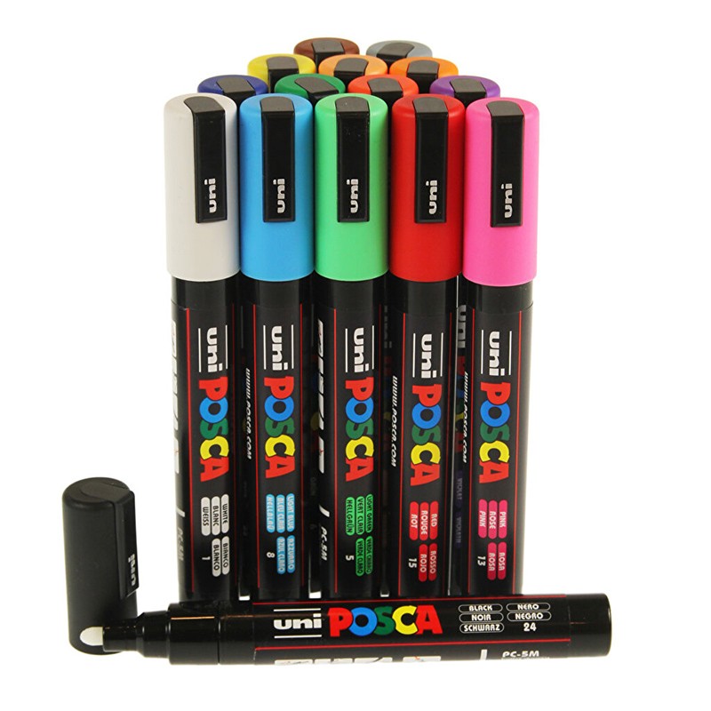 ΜΑΡΚΑΔΟΡΟΙ UNI POSCA  PC-5M MEDIUM SKY BLUE