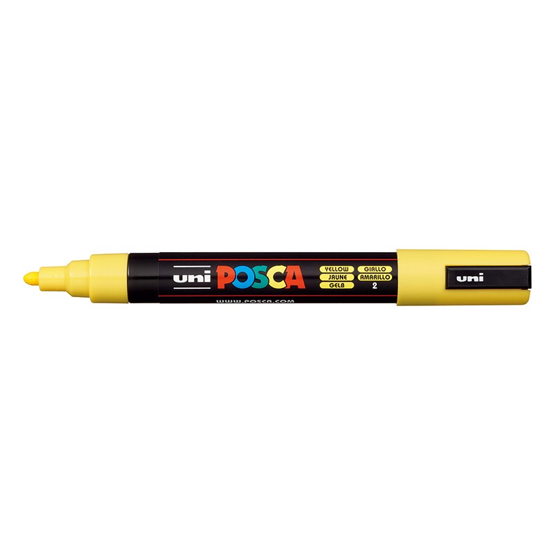 ΜΑΡΚΑΔΟΡΟΙ UNI POSCA  PC-5M MEDIUM YELLOW