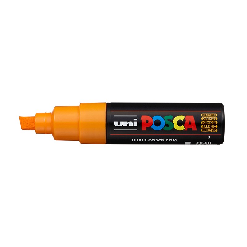 ΜΑΡΚΑΔΟΡΟΙ UNI POSCA  PC-8K ΧΟΝΔΡΟ BRIGHT YELLOW