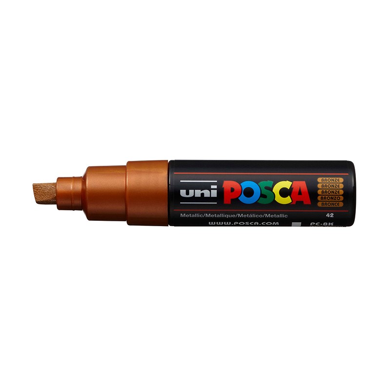 ΜΑΡΚΑΔΟΡΟΙ UNI POSCA  PC-8K ΧΟΝΔΡΟ BRONZE