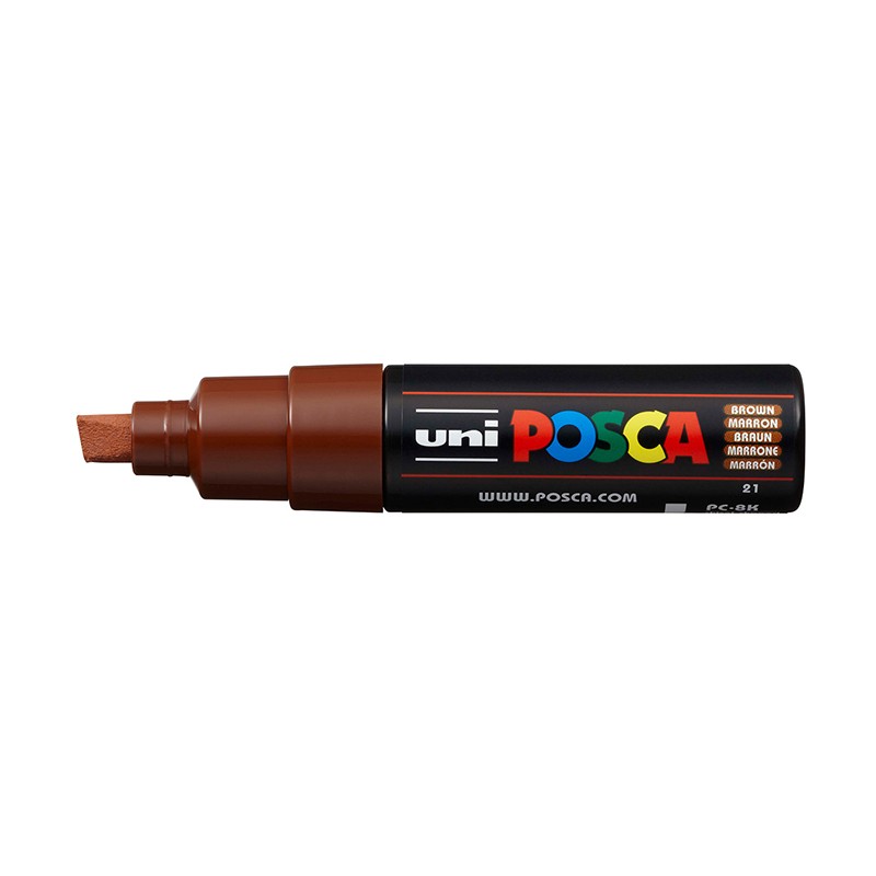 ΜΑΡΚΑΔΟΡΟΙ UNI POSCA  PC-8K ΧΟΝΔΡΟ BROWN
