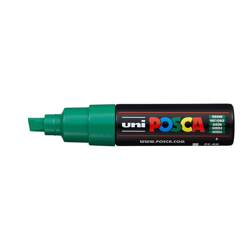 ΜΑΡΚΑΔΟΡΟΙ UNI POSCA  PC-8K ΧΟΝΔΡΟ GREEN