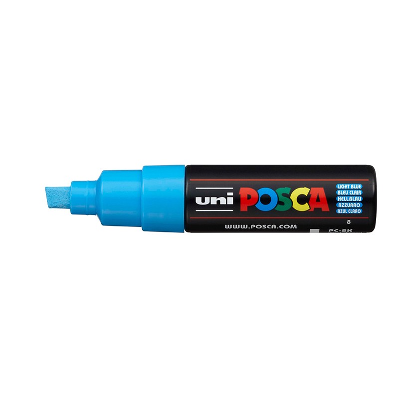 ΜΑΡΚΑΔΟΡΟΙ UNI POSCA  PC-8K ΧΟΝΔΡΟ LIGHT BLUE