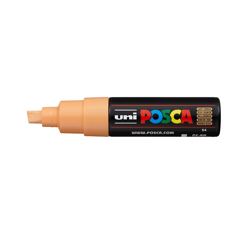 ΜΑΡΚΑΔΟΡΟΙ UNI POSCA  PC-8K ΧΟΝΔΡΟ LIGHT ORANGE
