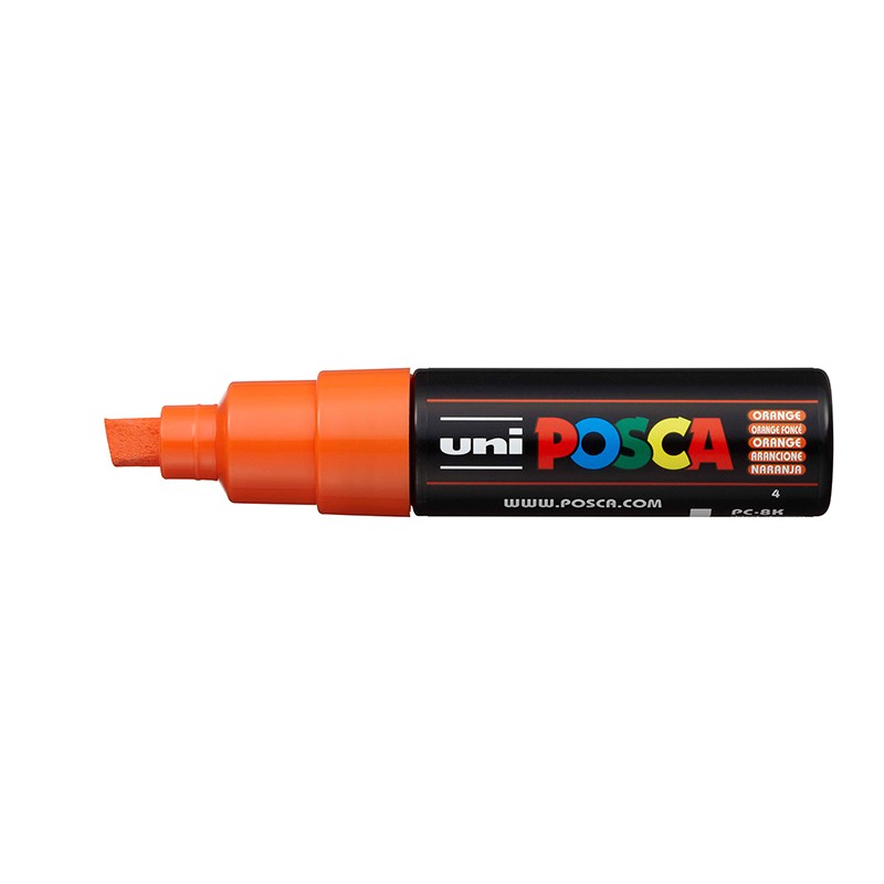 ΜΑΡΚΑΔΟΡΟΙ UNI POSCA  PC-8K ΧΟΝΔΡΟ ORANGE