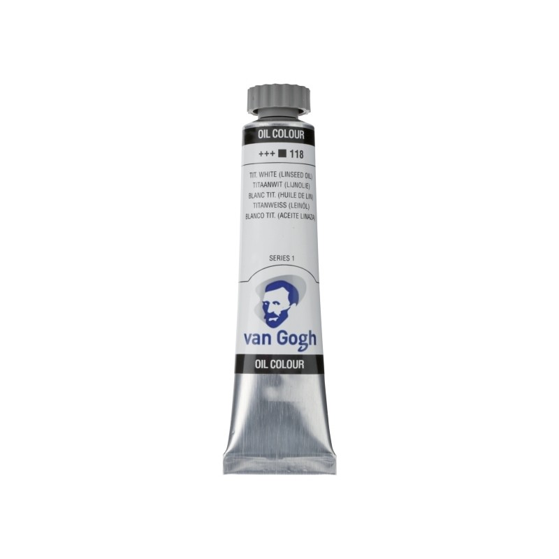 ΛΑΔΙΑ TALENS VAN GOGH  20ml 118 ΤΙΤΑΝΙUΜ WΗΙΤΕ LΙΝSΕΕD ΟΙL