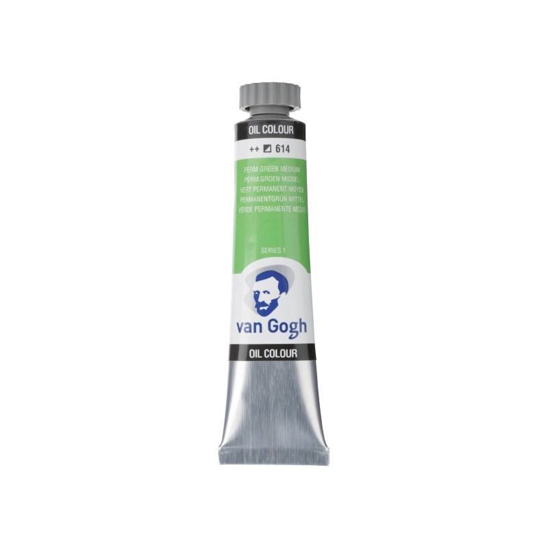 ΛΑΔΙΑ TALENS VAN GOGH  20ml 614 PERMANENT GREEN MEDIUM