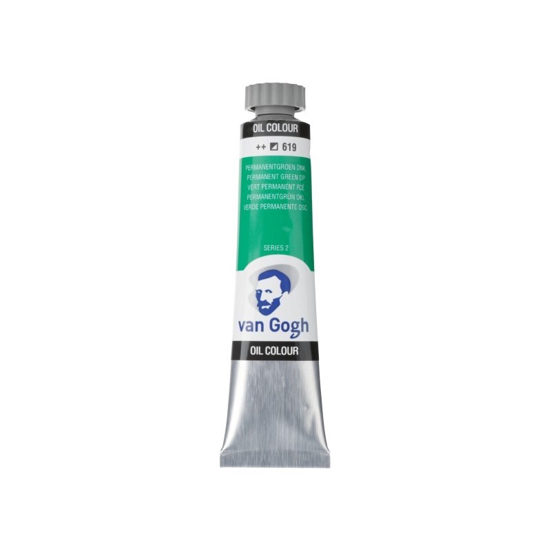 ΛΑΔΙΑ TALENS VAN GOGH  20ml 619 PERMANENT GREEN DEEP