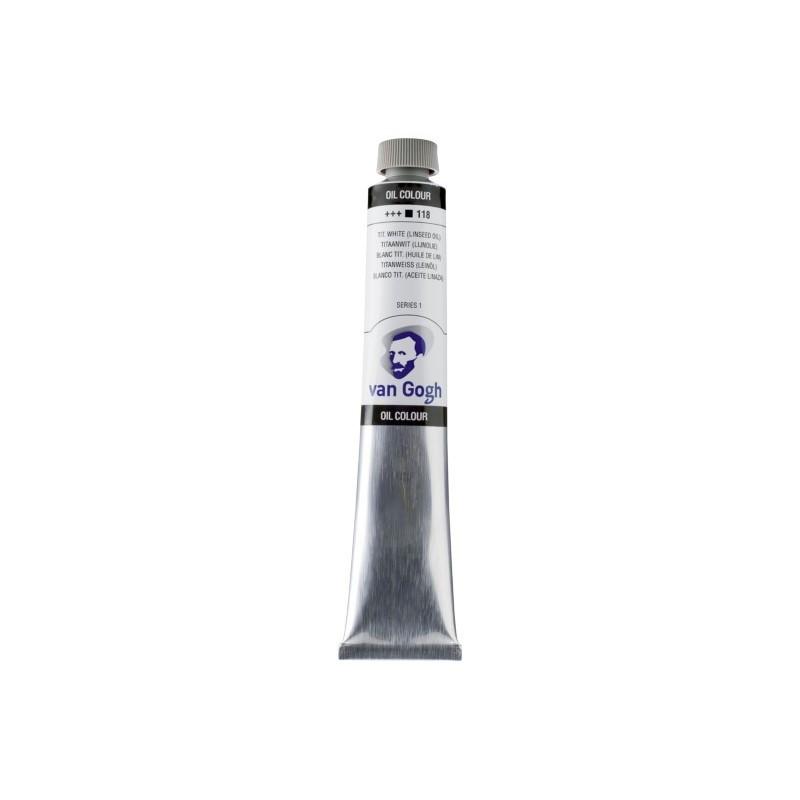 ΛΑΔΙΑ TALENS VAN GOGH  60ml 118 TITANIUM WHITE (LINSEED OIL)