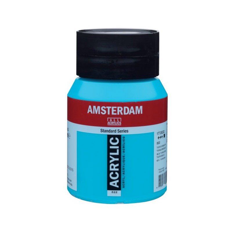 ΑΚΡΥΛΙΚΑ TALENS AMSTERDAM 500ml 522 TURQUOISE BLUE