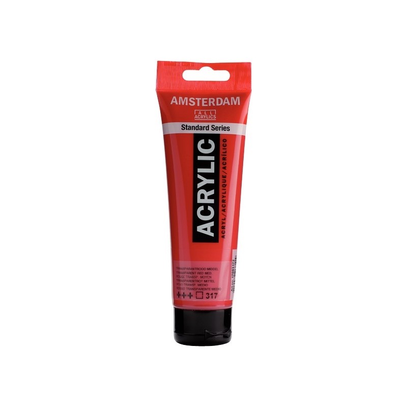 ΑΚΡΥΛΙΚΑ TALENS AMSTERDAΜ 120ml 317 TRANSPARENT RED MEDIUM