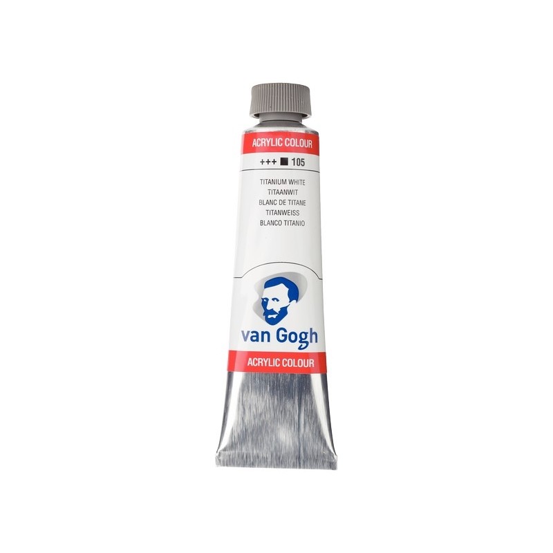 ΑΚΡΥΛΙΚΑ TALENS VAN GOGH  40ml 105 TITANIUM WHITE