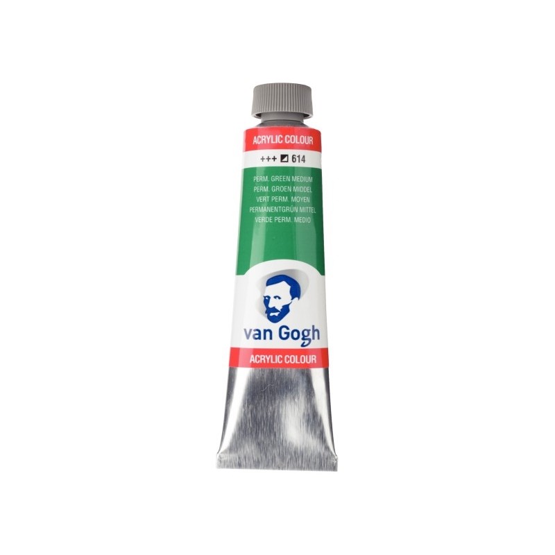 ΑΚΡΥΛΙΚΑ TALENS VAN GOGH  40ml 614 PERMANENT GREEN MEDIUM