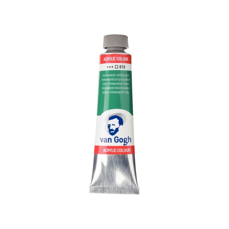 ΑΚΡΥΛΙΚΑ TALENS VAN GOGH  40ml 619 PERMANENT GREEN DEEP