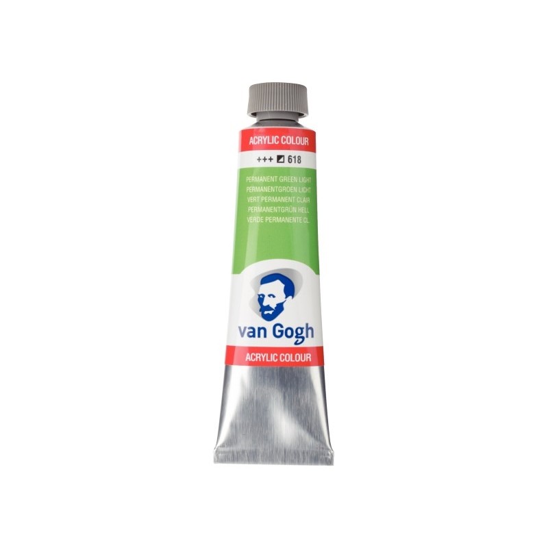 ΑΚΡΥΛΙΚΑ TALENS VAN GOGH  40ml 618 PERMANENT GREEN LIGHT