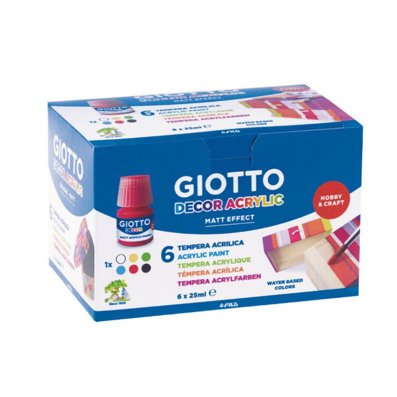 ΑΚΡΥΛΙΚΑ GIOTTO 538200 6X25ml DECOR MATT  6τεμ