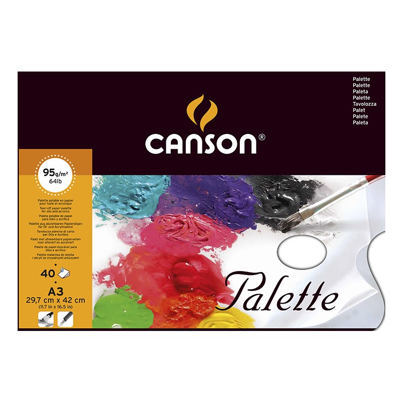ΠΑΛΕΤΕΣ CANSON ΧΑΡΤΙΝΕΣ 29,7Χ42 (95gr-40φυλλα)