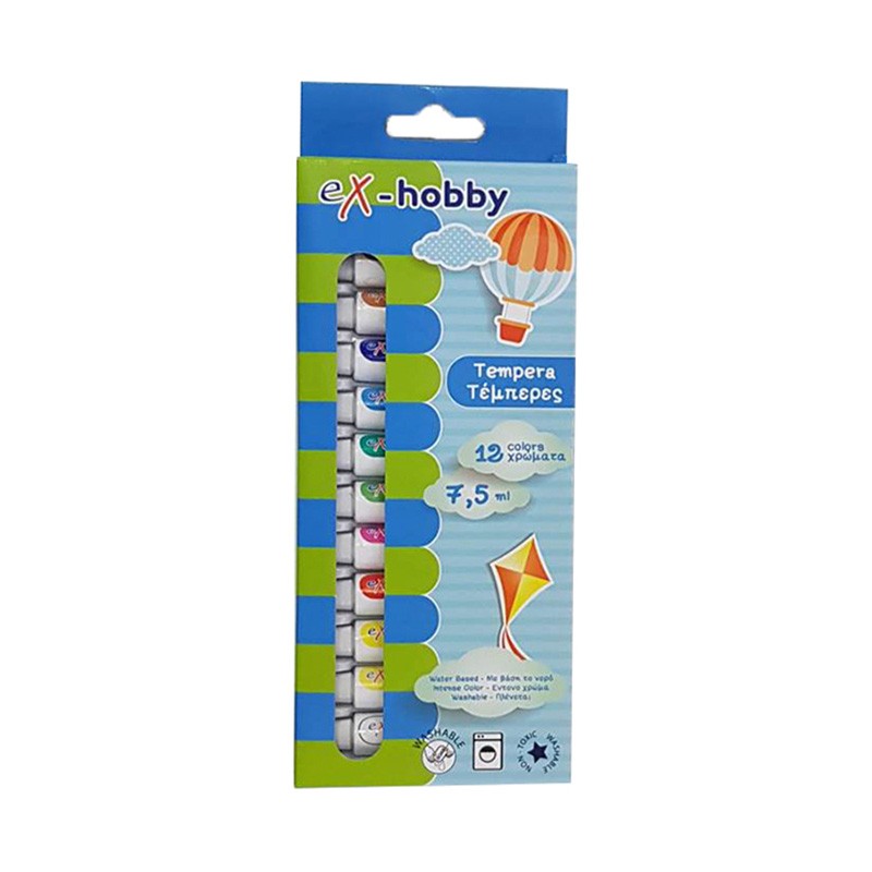 ΤΕΜΠΕΡΕΣ eX-HOBBY ΤΩΝ 12 7,5ml ΧΡΩΜΑΤΙΣΤΕΣ