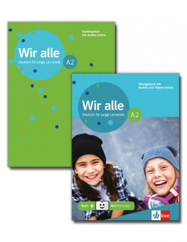 WIR ALLE A2 UBUNGSBUCH (+ ONLINE AUDIO + KLETT -BOOK APP) UND TRAININGSHEFT (SET)