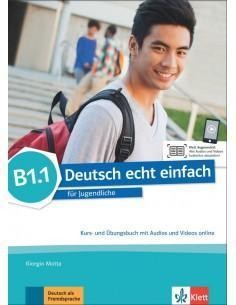 DEUTSCH ECHT EINFACH B1.1 KURSBUCH & UBUNGSBUCH (+AUDIOS+VIDEOS)