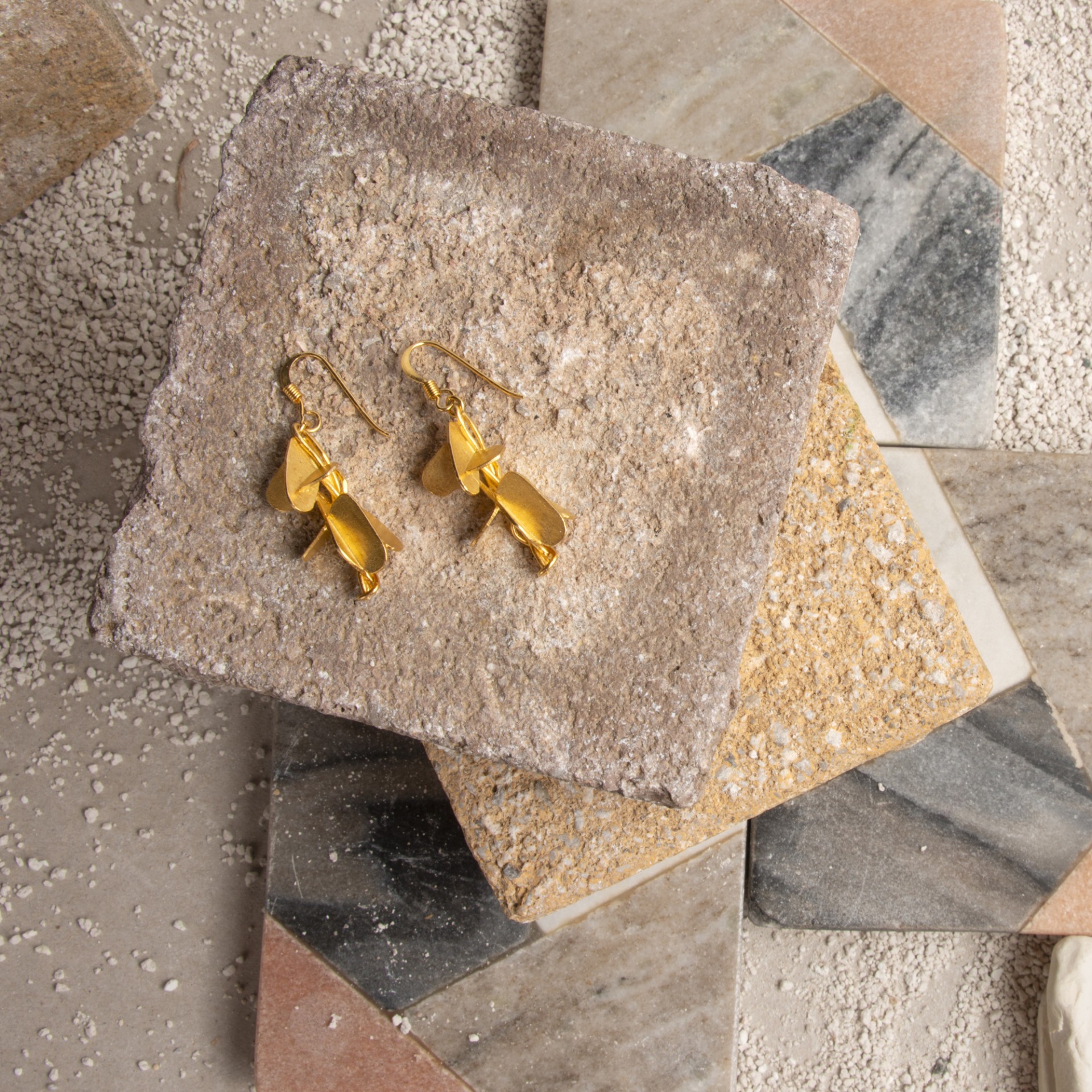 Uprising Earrings - Rebel with your Presence || Drop & Dangle Earrings - Gold Plated