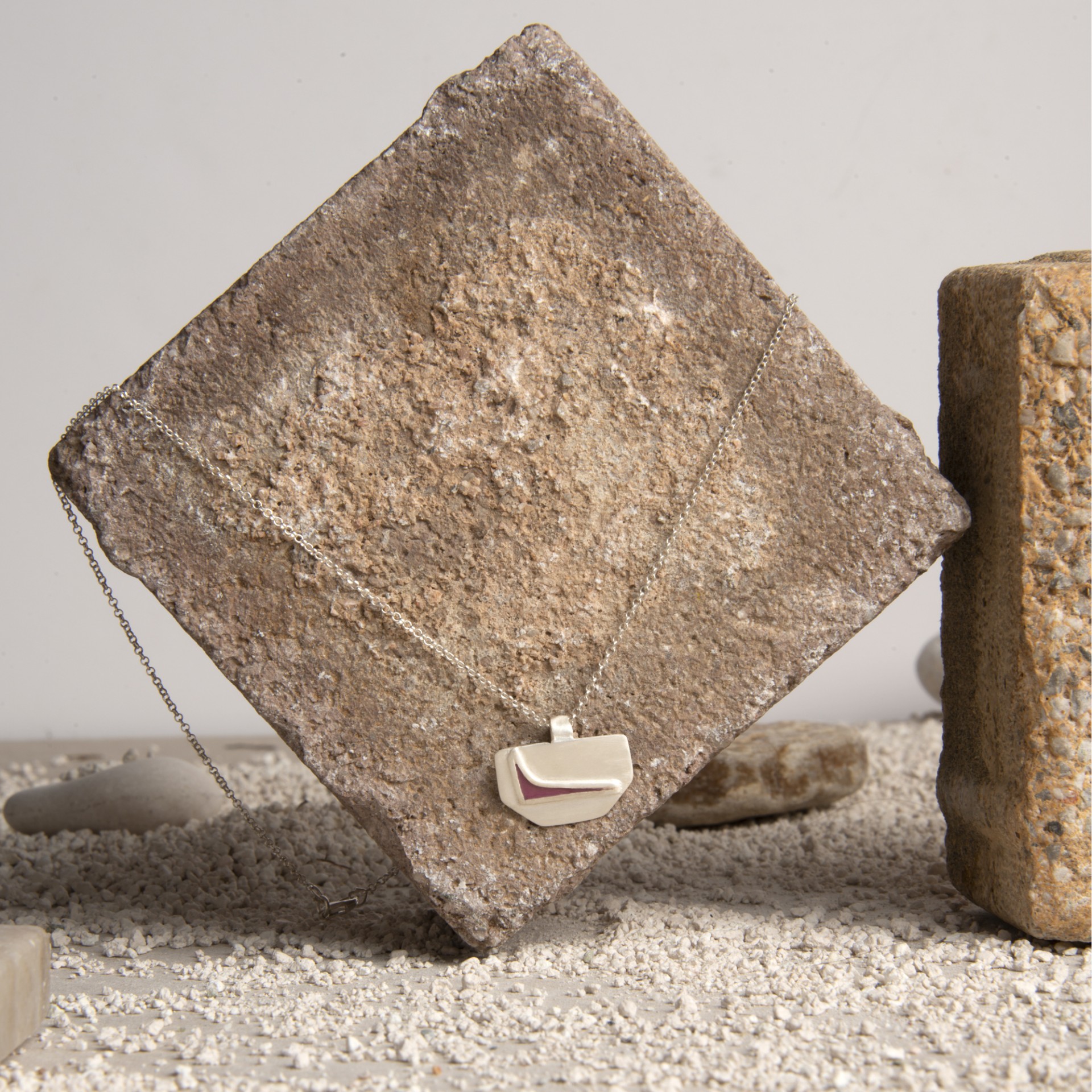 Polygon Necklace - Change your Perspective || Pendant Necklace - Silver Plated