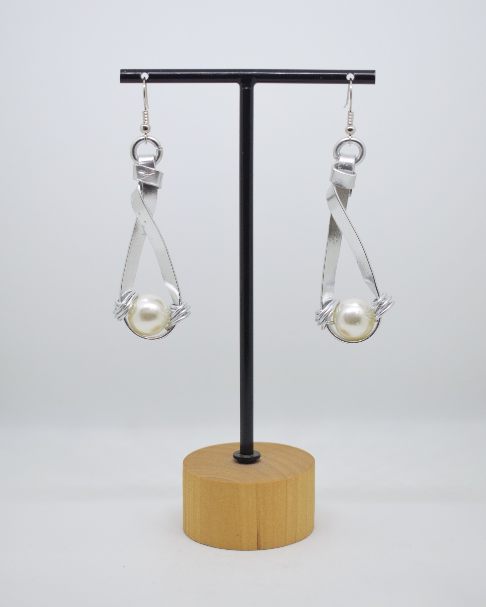 Σκουλαρίκια ασημί με πέρλες