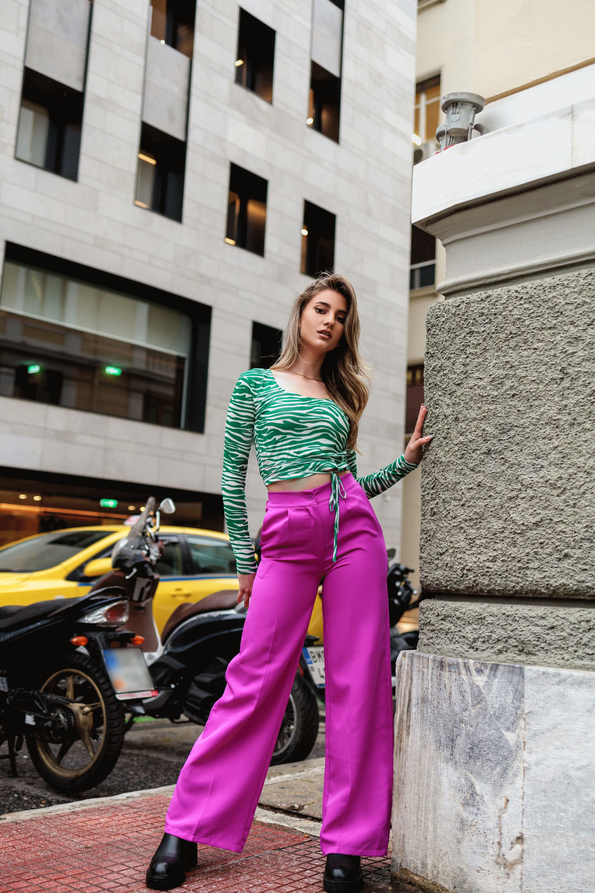 FUCHSIA EMILIA PANTS