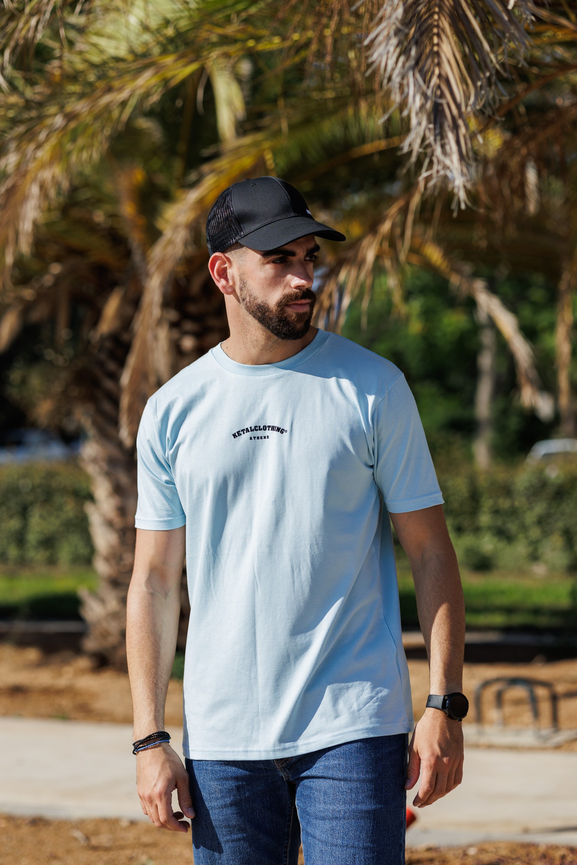 LIGHT BLUE T-SHIRT "KETA΄L"