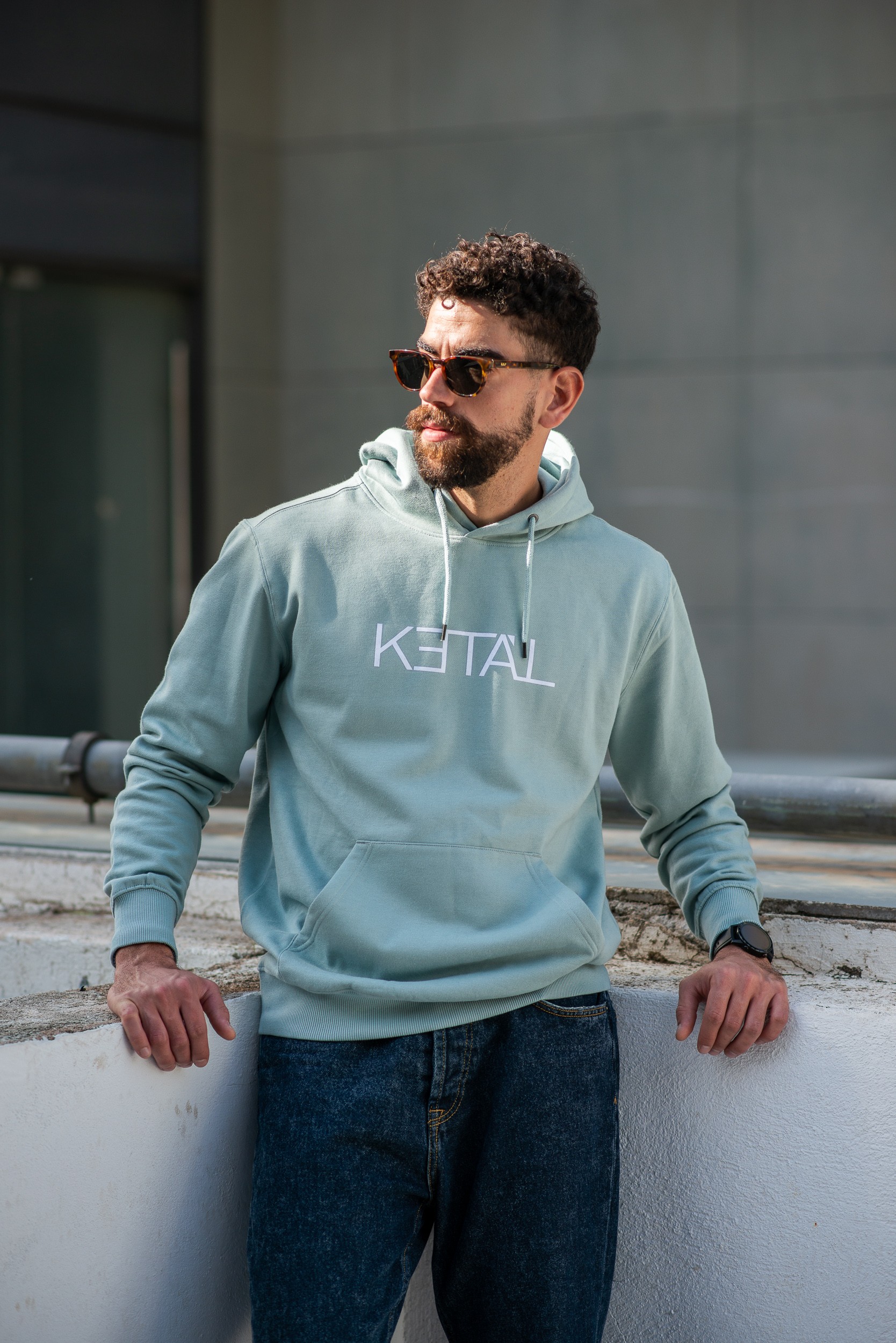 HOODIE ''KETA'L'' IN SLATE GREEN