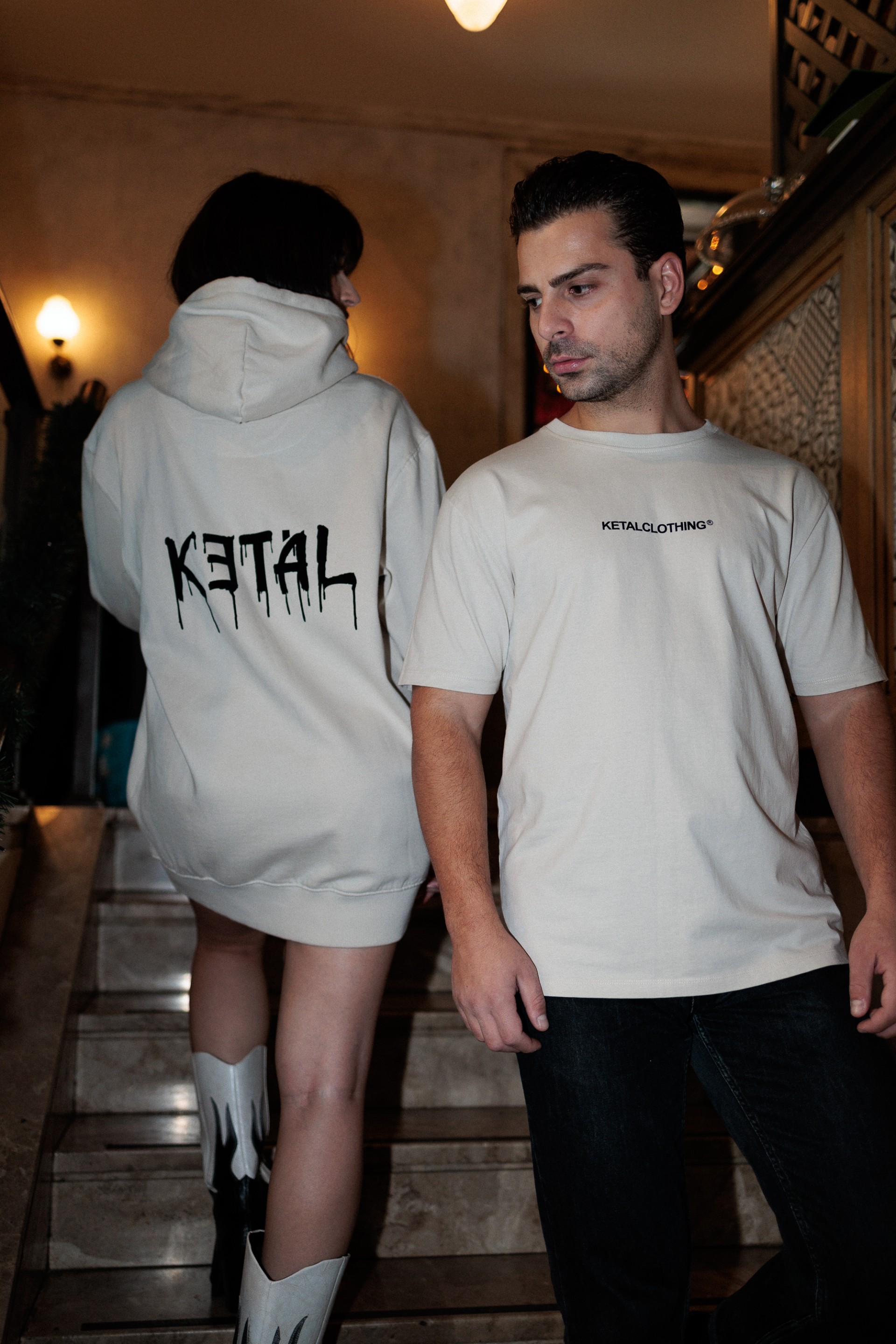 LUXURY T-SHIRT IN BONE