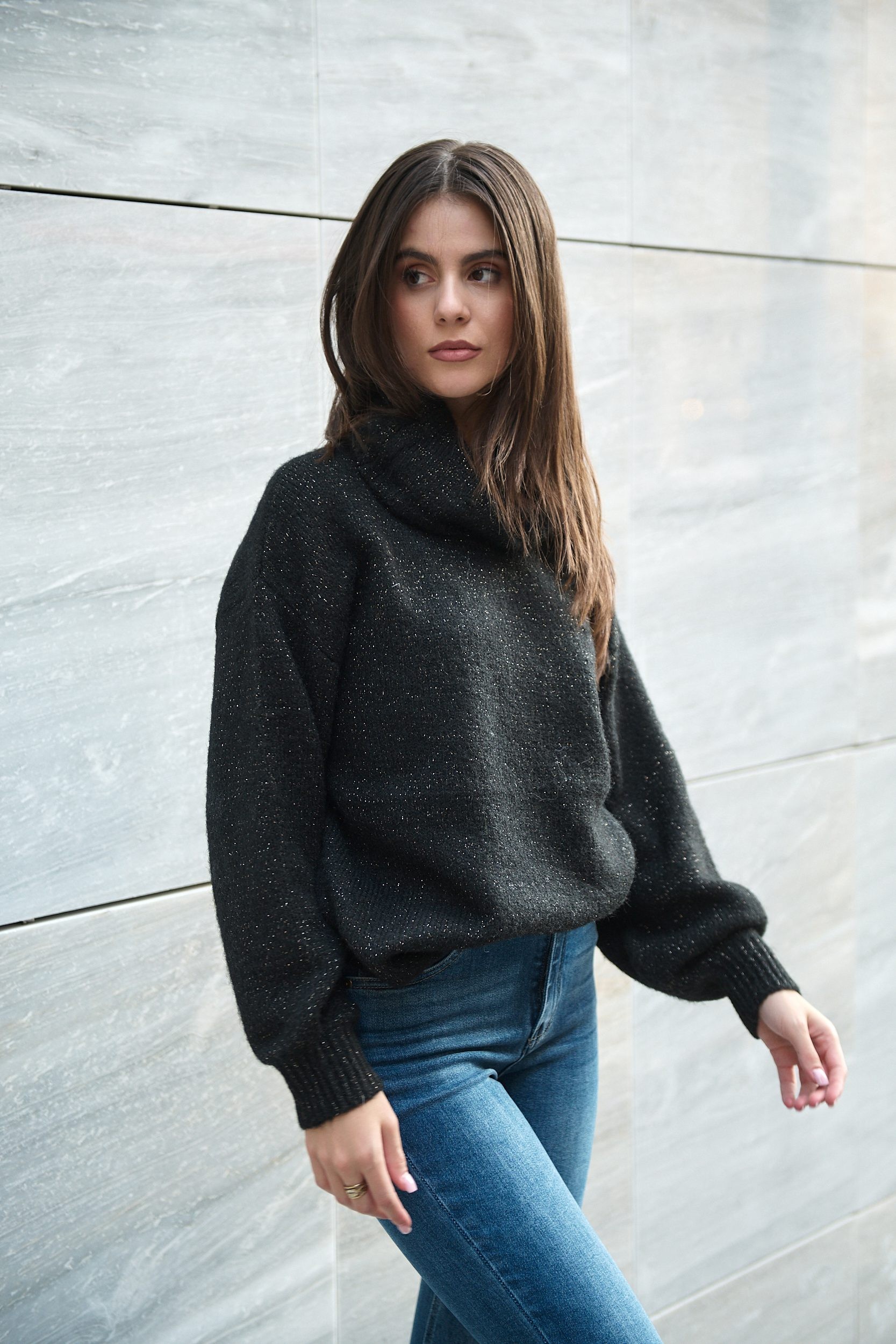 Πουλόβερ Λούρεξ - Μαύρο