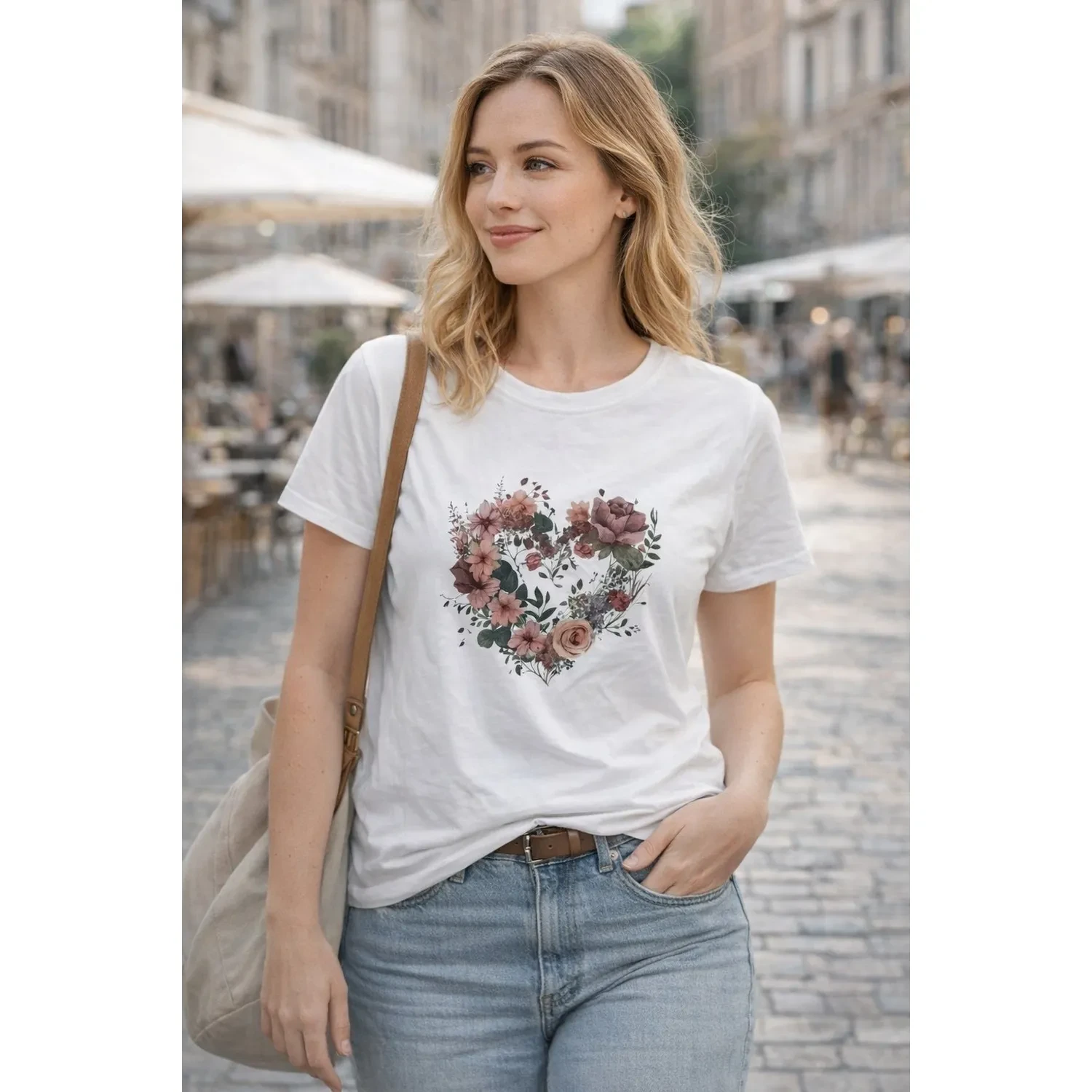 Γυναικείο Βαμβακερό T-shirt με στάμπα
