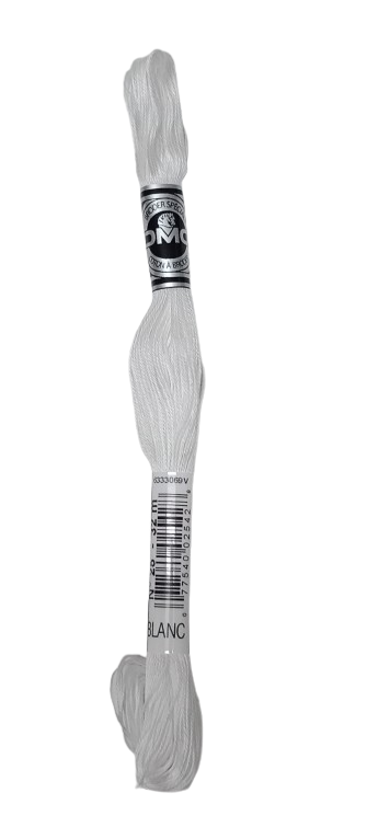 ΒΑΜΒΑΚΑΚΙ ΓΙΑ ΚΕΝΤΗΜΑ  DMC ΛΕΥΚΟ Νο 25