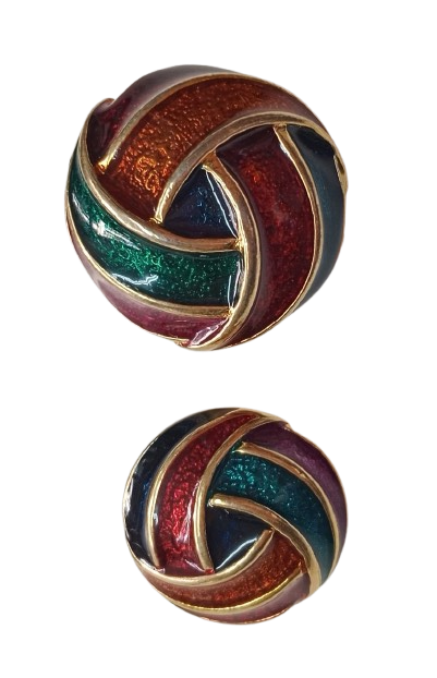 ΚΟΥΜΠΙ VINTAGE ΜΕΤΑΛΛΙΚΟ ΠΟΛΥΧΡΩΜΟ ΜΕ ΧΡΥΣΟ