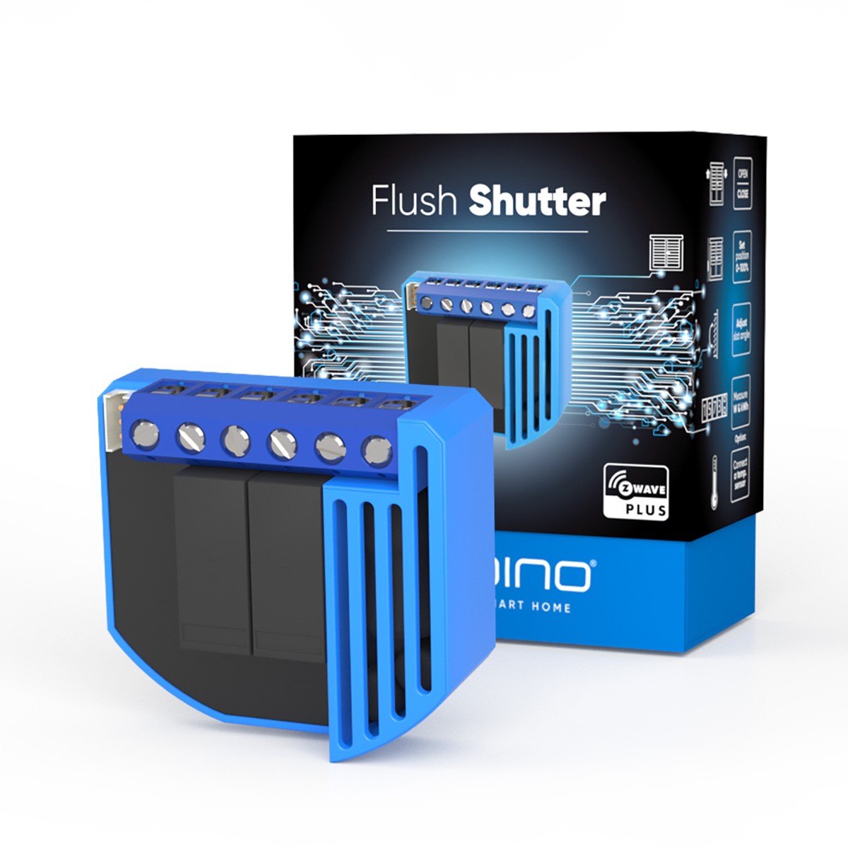 Qubino Roller Shutter Insert 2*0,9 kW with energy meter