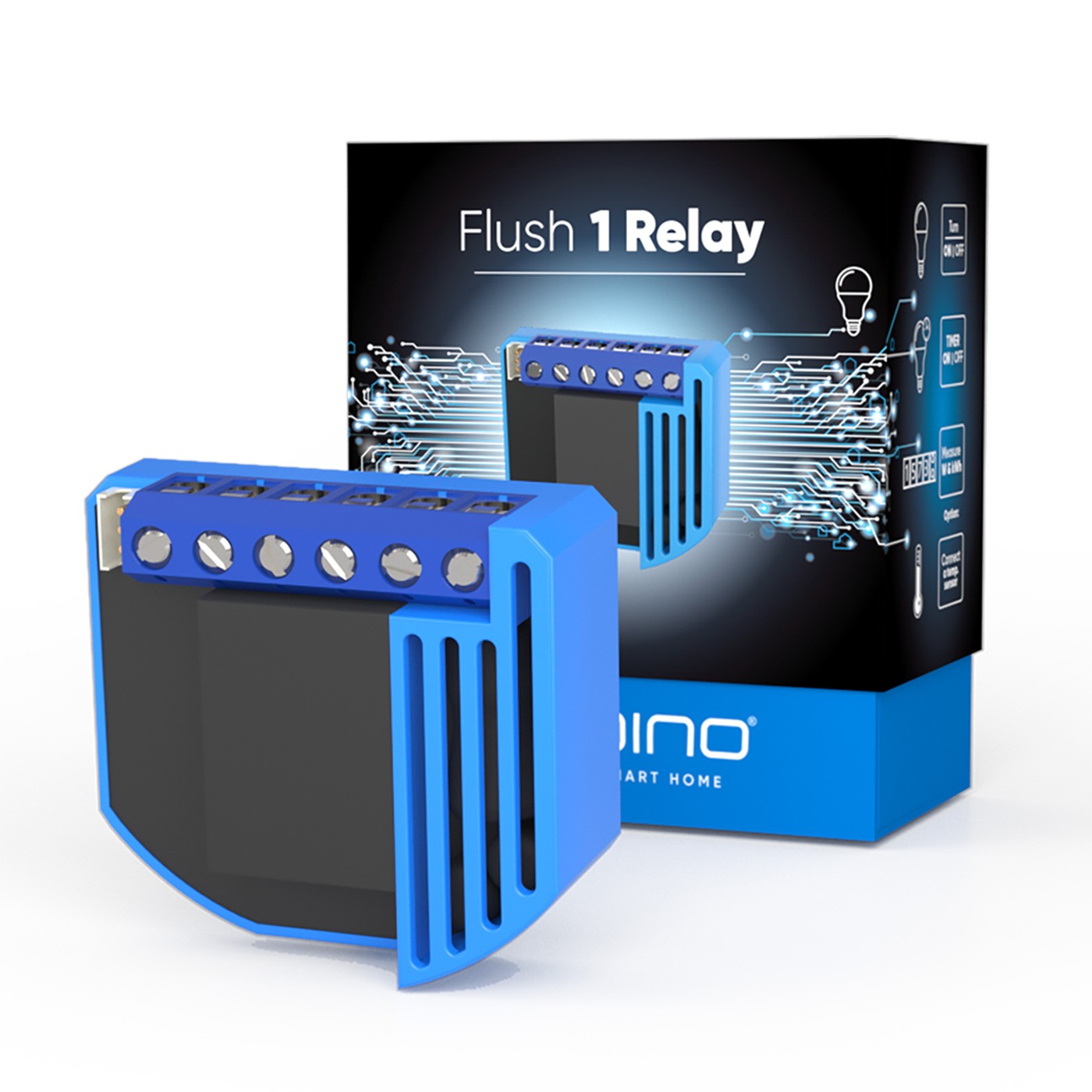 Qubino Relay Insert 1*2,3 kW with energy meter