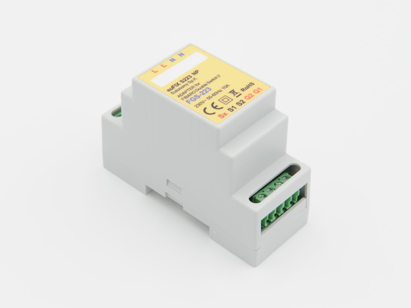 EUTONOMY - Adapter DIN for Fibaro Double Switch FGS-223