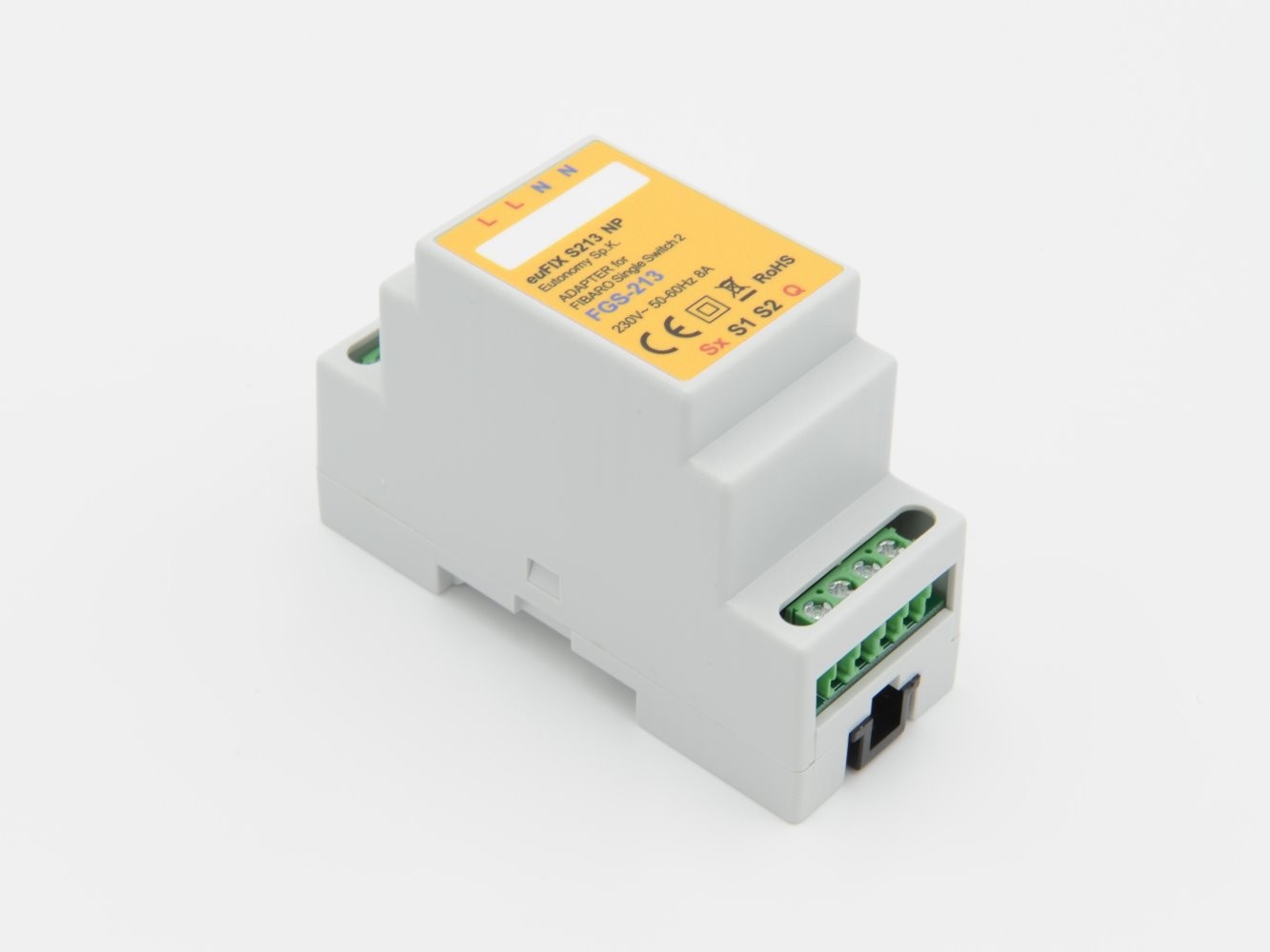 EUTONOMY - Adapter DIN for Fibaro Single Switch 2 FGS-213